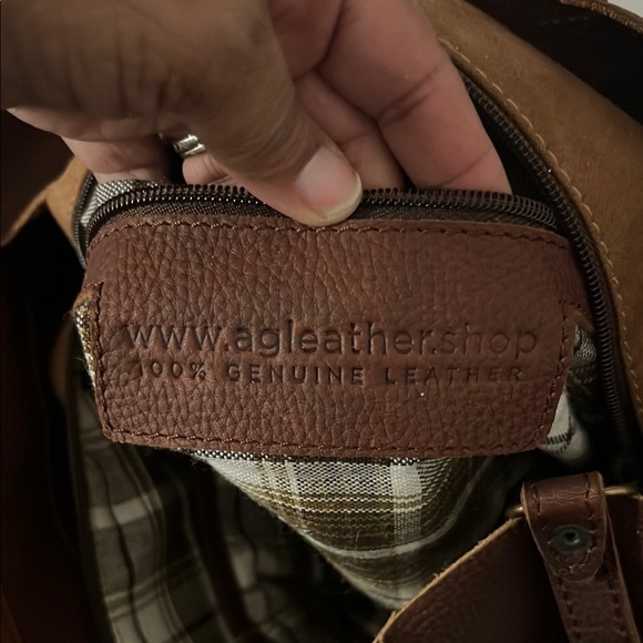 Woge Brown Leather Bag - Picture 7 of 7